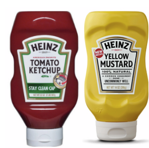 mustard ketchup mayo tomato heinz yellow